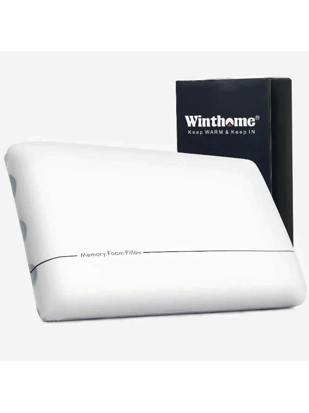 〽️Memory Foam Pillow Two Sided Soft Firm Neck Pillow for Sleeping Washable Cover